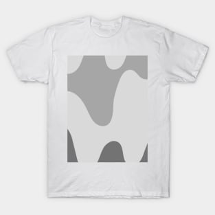 Abstract gray swirl pattern T-Shirt